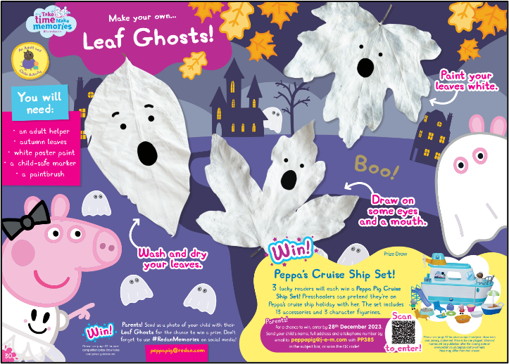 Peppa Pig Leaf Ghosts - Fun To learn